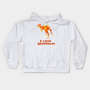 I Love Australia Kids Hoodie